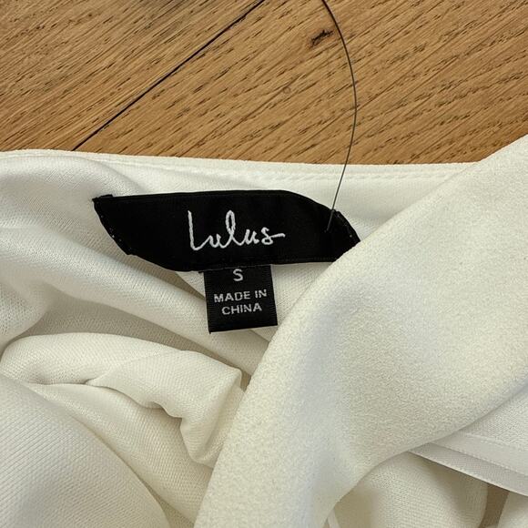 Lulu's - Moment Maker Square Neck V Back Sleeveless Frill Midi Dress in White - Picture 3 of 5